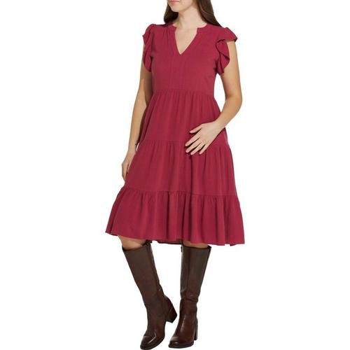 women's long sleeve short dress Nancy Off-The-Shoulder Foldover Long Sleeve Bodycon Mini Dress  American Threads Women's Trendy Online Boutique Dusty Blue / L