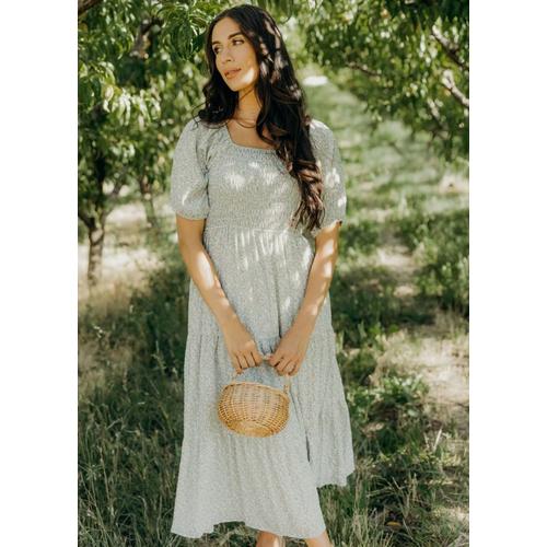maxi red lace dress Bella and Bloom Boutique main image 1