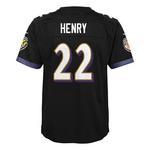 Nike Kids' Baltimore Ravens Derrick Henry #22 Game Jersey - Thumbnail 4 of 5