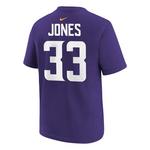 Nike Kids' Minnesota Vikings Aaron Jones #33 Fuse Name & Number T-Shirt - Thumbnail 2 of 3