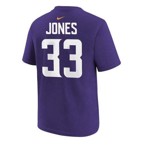 Nike Kids' Minnesota Vikings Aaron Jones #33 Fuse Name & Number T-Shirt - Primary Image