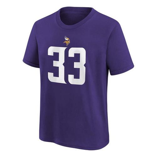 Nike Kids' Minnesota Vikings Aaron Jones #33 Fuse Name & Number T-Shirt - Primary Image