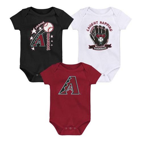 Genuine Stuff Baby Arizona Diamondbacks 3pk Inning Onesie - Primary Image