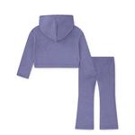 Toddler Girls' Jordan "Heir to the Crown" Ribbed Pullover Hoodie and Pants Set - Thumbnail 2 of 4