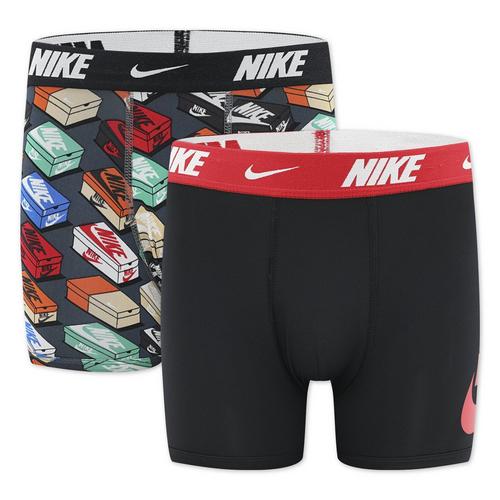 Boys' Nike Dri-FIT Printed 2 Pack Boxer Briefs - Primary Image