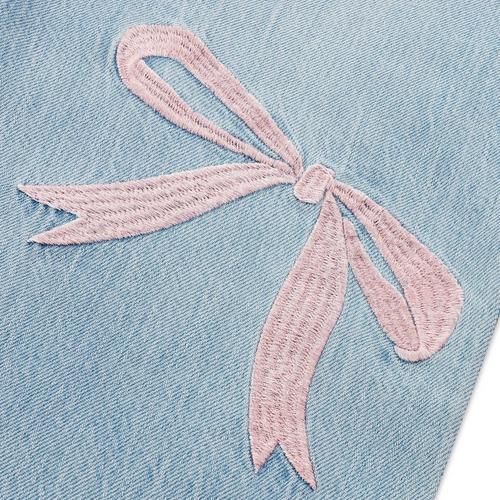 Girls' abercrombie kids Baggy Embroidered Original Wide Leg Jeans - Primary Image