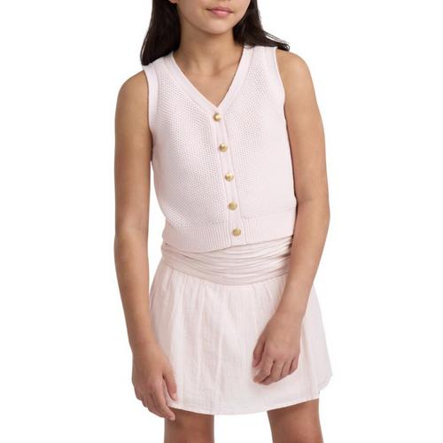 Girls' abercrombie kids Sweater Sleeveless V-Neck Sweater Vest - Primary Image