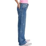 Girls' abercrombie kids High Waist Wide Leg Bow Print Jeans - Thumbnail 2 of 6