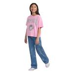 Girls' abercrombie kids High Waist Wide Leg Bow Print Jeans - Thumbnail 6 of 6