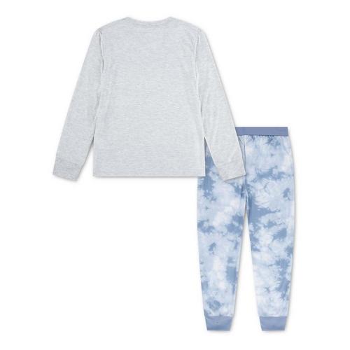 Kids' abercrombie kids Long Sleeve Logo T-Shirt and Printed Joggers Pajama Set - Primary Image