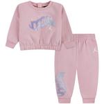 Baby Girls' Jordan Club Bubble Crewneck Sweatshirt Set - Thumbnail 1 of 5
