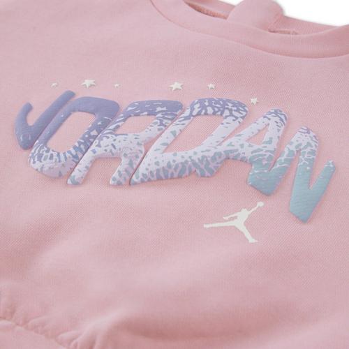 Baby Girls' Jordan Club Bubble Crewneck Sweatshirt Set - Primary Image