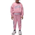 Toddler Girls' Jordan Club Bubble Crewneck Sweatshirt Set - Thumbnail 1 of 5