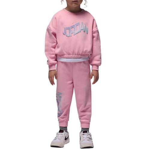 Toddler Girls' Jordan Club Bubble Crewneck Sweatshirt Set - Primary Image
