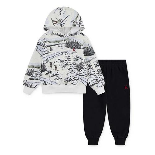 Toddler Jordan Brooklyn Holiday Hoodie and Joggers Set - Primary Image