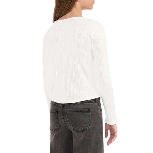 Girls' abercrombie kids Double Bow Long Sleeve Shirt - Primary Image