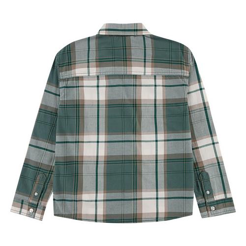 Kids' abercrombie kids Plaid Luxe Twill Long Sleeve Button Up Shirt - Primary Image