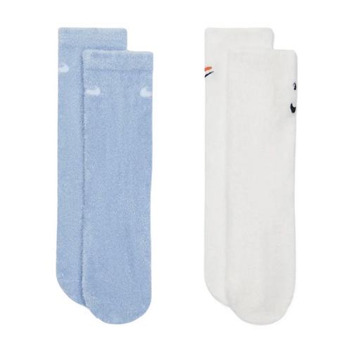Youth Boys' Nike Snowman Fuzzy 2 Pack Crew Socks - Primary Image