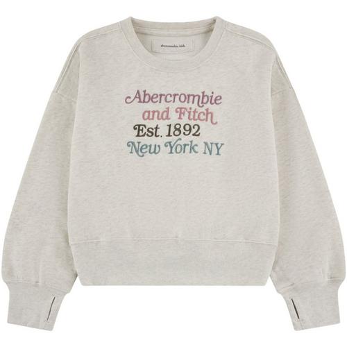 Girls' abercrombie kids Multicolor Logo Crewneck Sweatshirt - Primary Image