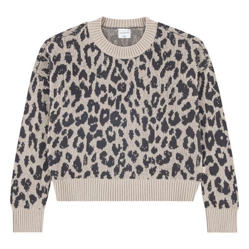 Girls' abercrombie kids Leopard Pullover Sweater - Primary Image