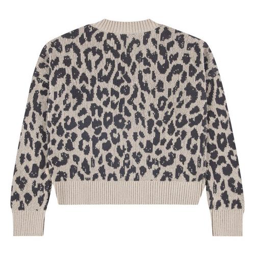 Girls' abercrombie kids Leopard Pullover Sweater - Primary Image