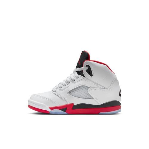 Little Kids' Air Jordan 5 Retro "Fire Red Black Tongue" Sneakers - Primary Image