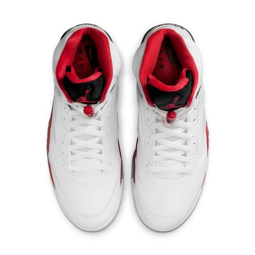 Men's Air Jordan 5 Retro "Fire Red Black Tongue" Sneakers