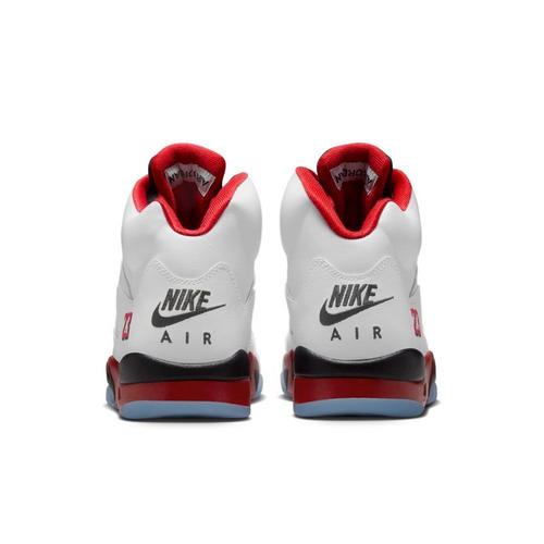 Men's Air Jordan 5 Retro "Fire Red Black Tongue" Sneakers
