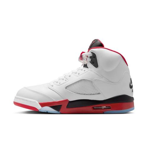 Men's Air Jordan 5 Retro "Fire Red Black Tongue" Sneakers