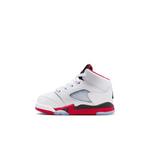 Toddler Jordan 5 Retro "Fire Red Black Tongue" Sneakers - Thumbnail 5 of 5