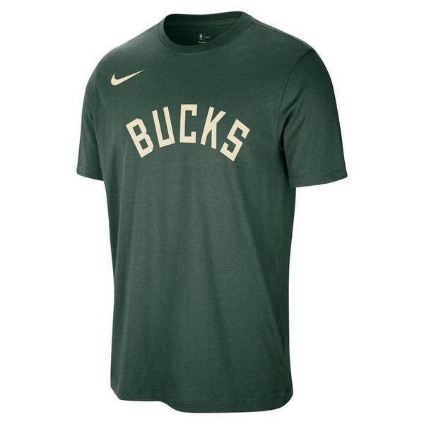 Milwaukee Bucks Essential Script Nike T-Shirt 2XLarge Fir