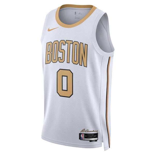 Boston Celtics Jayson Tatum #0 Nike 2025 City Edition Jersey 2XLarge White
