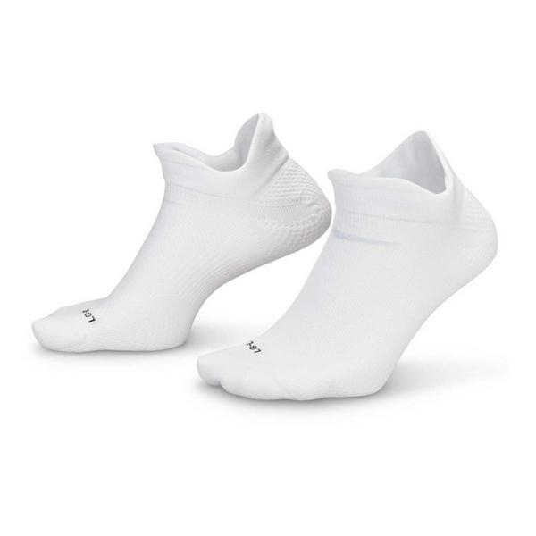 Nike No Show Running Socks Large White