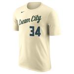 Nike Milwaukee Bucks Giannis Antetokounmpo #34 2025 City Edition Name & Number T-Shirt - Thumbnail 1 of 2