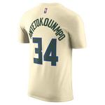Nike Milwaukee Bucks Giannis Antetokounmpo #34 2025 City Edition Name & Number T-Shirt - Thumbnail 2 of 2