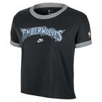 Nike Women's Minnesota Timberwolves Hardwood Classic Ringer T-Shirt - Thumbnail 1 of 2