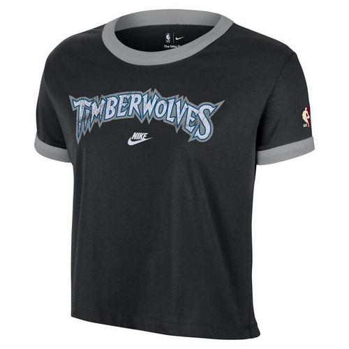 Nike Women's Minnesota Timberwolves Hardwood Classic Ringer T-Shirt - Primary Image