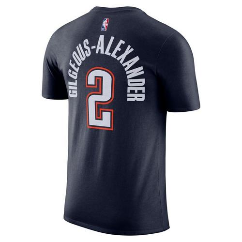 Nike Oklahoma City Thunder Shai Gilgeous-Alexander #2 2025 City Edition Name & Number T-Shirt - Primary Image