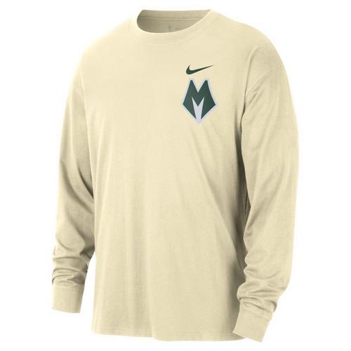 Nike Milwaukee Bucks 2025 City Edition Logo Long Sleeve T-Shirt - Primary Image