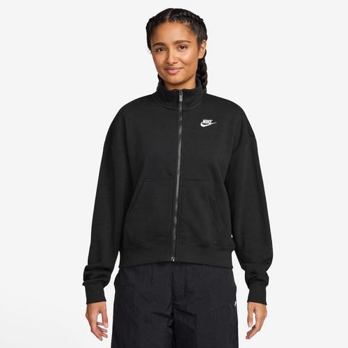 Women's Nike Sportswear Club Fleece Tracks Full Zip Crewneck Sweatshirt - Primary Image