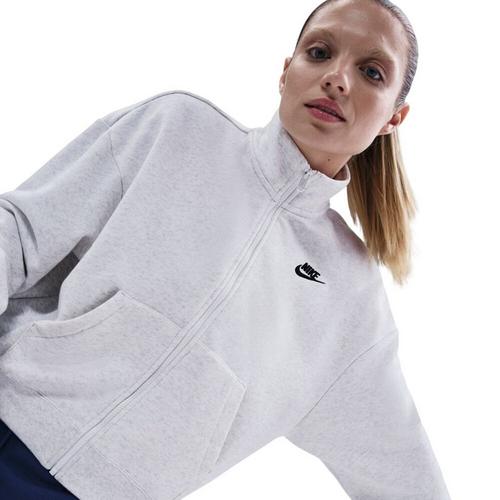 Women's Nike Sportswear Club Fleece Tracks Full Zip Crewneck Sweatshirt - Primary Image
