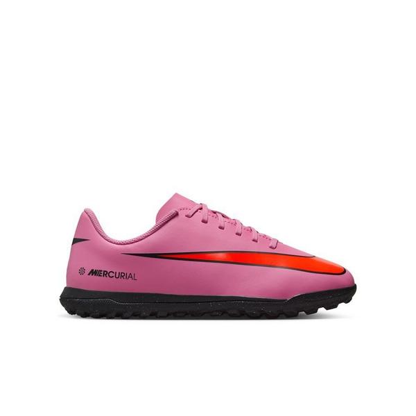Kids' Nike Jr. Mercurial Vapor 16 Club Soccer Shoes Big 5 Regular Magic Flamingo/Black/Total Crimson