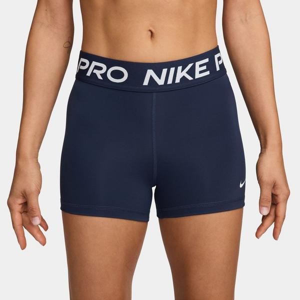 Women's Nike Pro Shorts XLarge Midnight Navy/White