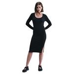 Women's Nike Sportswear Chill Knit Long Sleeve Midi Dress - Thumbnail 1 of 3