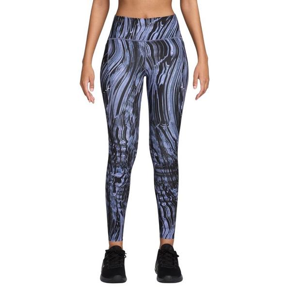 Women's Nike Swift High Rise AOP Leggings Small World Indigo/Reflective Silv