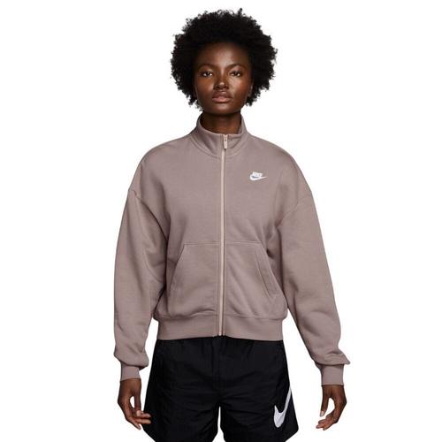 Women's Nike Sportswear Club Fleece Tracks Full Zip Crewneck Sweatshirt - Primary Image