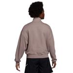 Women's Nike Sportswear Club Fleece Tracks Full Zip Crewneck Sweatshirt - Thumbnail 2 of 2