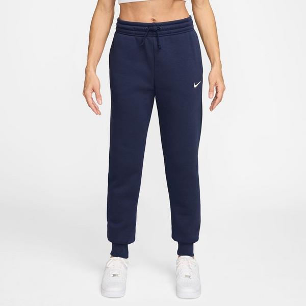 Women's Nike Sportswear Mid-Rise Phoenix Fleece Joggers Large Midnight Navy/Sail Regular
