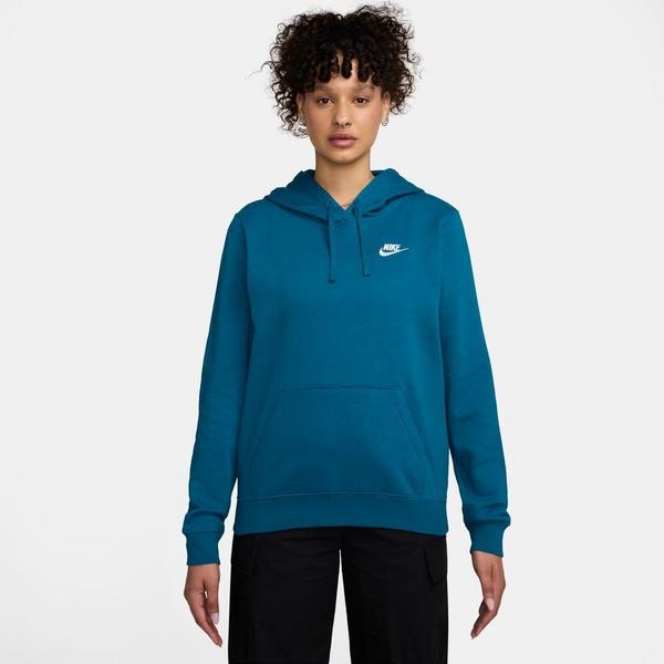 Women's Nike Sportswear Club Fleece Hoodie XSmall Green Abyss/White