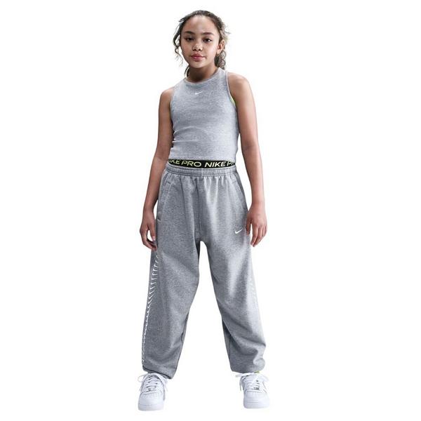 Girls' Nike Sportswear Dri-FIT Dance Joggers Small Dk Grey Heather/White Regular